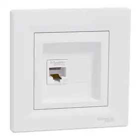 Розетка Schneider Electric комп. RJ-45 внутр. "ASFORA" бiла (C1) 