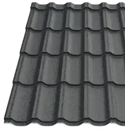 Металочерепиця Будсервіс "Ера 25" Relief iceCrystal mat Thyssen krupp 0.50 mm RAL 9005 Чорний