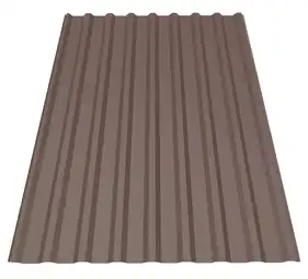 Профнастил Будсервис Т-18 Pladur wrinkle mat Thyssen krupp 0.50 mm RAL 8017 Коричневый