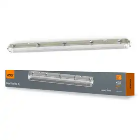LED світильник IP65 лінійний під лампу 2хТ8 Videx 1,2М 220V (VL-BNW-T8122G)