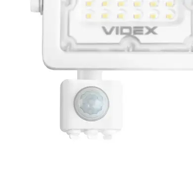 LED прожектор Videx F2e 20W с датчиком движения и освещенности 5000K (VL-F2e205W-S)