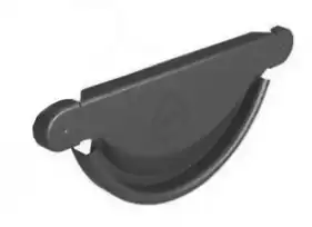 Заглушка ринви Flamingo система 125/90 RAL 7011 Графітово-сірий 