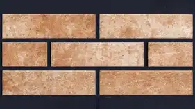 Фасадная термопанель с клинкерной плиткой КерамТерм Paradyz Иларио охра 50 Neopor EPS 120