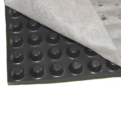 Шиповидна мембрана з геотекстилем SNTDrain DL8 GEO 550gr + 150kN 2х20 м