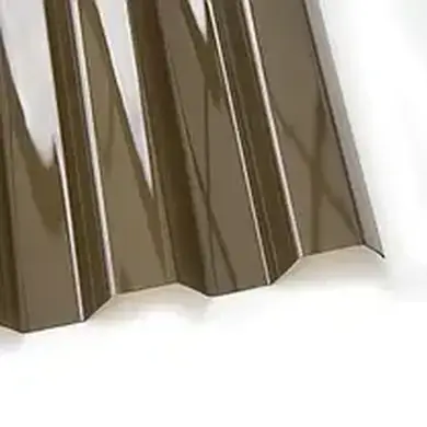 Профільований полікарбонат TOPLIGHT T 76/18 0,8 мм бронзовий 1040 х 6000 мм