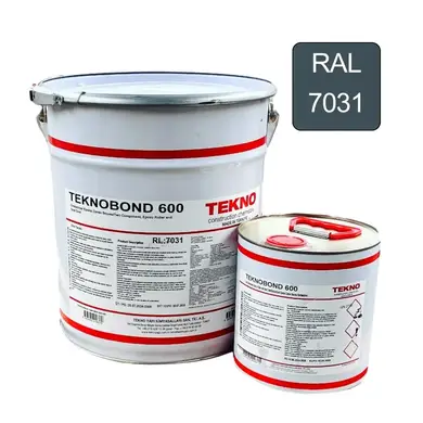 Эпоксидная краска для бетонных полов TEKNO Teknobond 600 Комплект (А+В) 20 кг, сине-серый (RAL 7031)