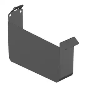 Заглушка ринви ліва сталь Galeco Stal² система 125/80x80 RAL 7015 Графітовий