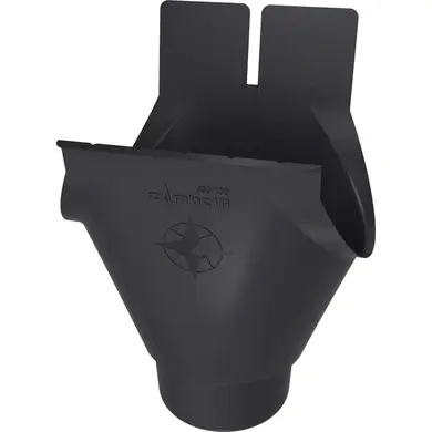 Лійка овальна, 400/120 Zambelli Robust система 192/120 RAL 7016 Антрацит