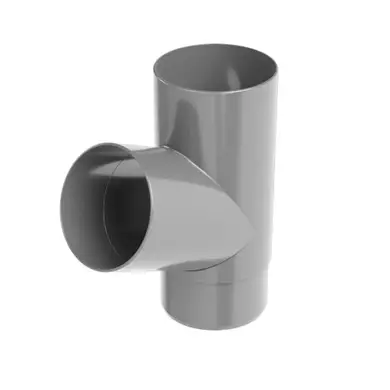 Тройник Galeco PVC система 150/100 67° RAL 7038 Светло-серый