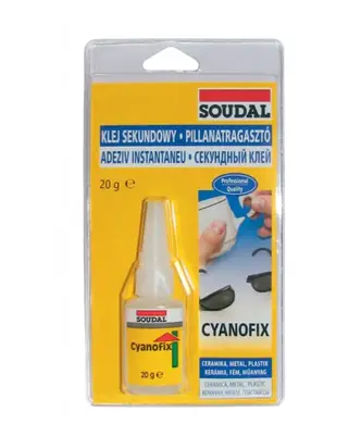 Секундный клей Soudal CYANOFIX 84А 20гр