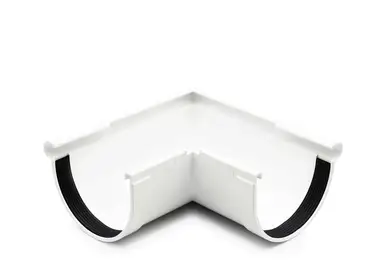 Угол желоба внешний RainWay система 90/75, 90° RAL 9003 Белый