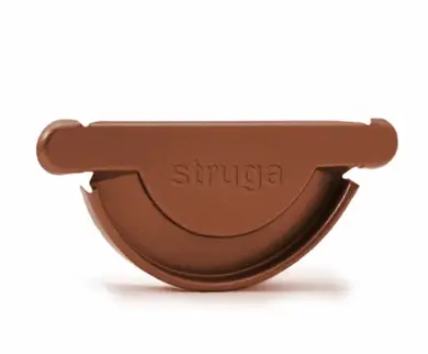Заглушка ринви універсальна Struga система 135/90 RAL 8004 Цегляний