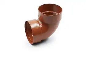 Отвод двумуфтовый RainWay система 90/75 87° RAL 8004 Кирпичный