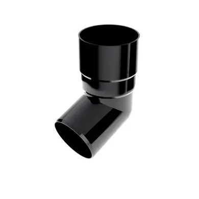 Колено BRYZA система 125/90 67,5° Черный RAL 9005 (62-149)