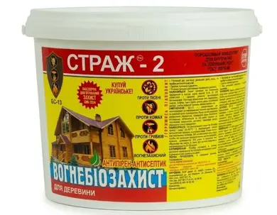 Концентрат сухий 1:10 STRAZH Страж - 2 для внутрішніх робіт (відро) 4 кг