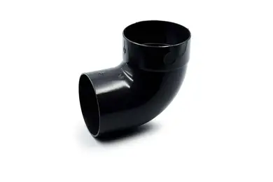 Отвод одномуфтовый RainWay система 130/100 87° RAL 9005 Черный