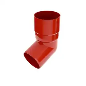 Коліно BRYZA система 125/90 67,5° Червоний RAL 3011 (62-143)