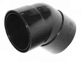 Коліно з двома розтрубами ProAqua система 125/90, 87,5° RAL 9005 Чорний