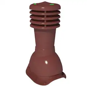 Вентиляционный выход Krono-Plast KBХ Ø125 для металлочерепицы не изолироваанный красный