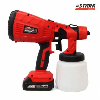 Фарборозпилювач акумуляторний STARK SG-2110 21В, 80DIN, 1000мл, 1,8/2,5мм, 1х2Аг АКБ
