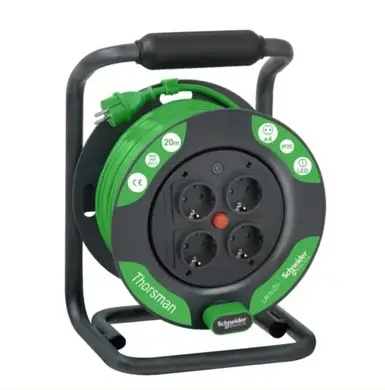 Подовжувач-катушка Schneider Electric 4гн 20м З/К (3х1,5мм2) IP20 "Classic" (C3)