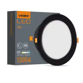 LED светильник Videx Back встроенный круглый 15W 5000K (VL-DLBR-155)