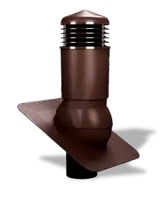 Вентиляционный выход утепленный для битумной черепицы Wirplast WiroVent STANDARD PLUS K81 Ø125/500 мм темно-коричневый