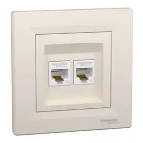 Розетка Schneider Electric комп. подвійна RJ-45 внутр. "ASFORA" сл.к. (C1) 