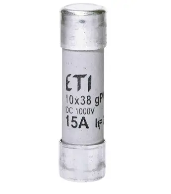 Предохранитель ETI CH 10x38 gPV 15A 1500V (10kA)