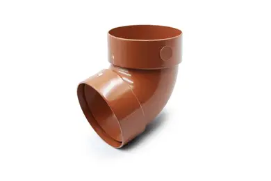 Отвод двумуфтовый RainWay система 90/75 67° RAL 8004 Кирпичный