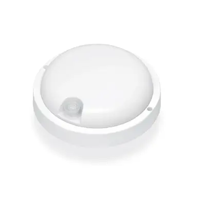LED светильник с датчиком ИК IP54 круглый Videx 12W 5000K сенсорный белый (VL-BHR-125W-SP)