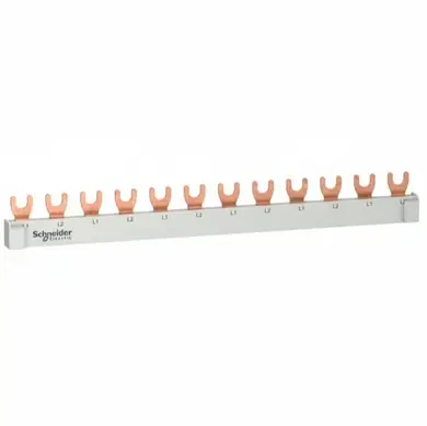 Шина питания Schneider Electric Acti9 1L+N, 18 мм, 12 модулей, 63 A
