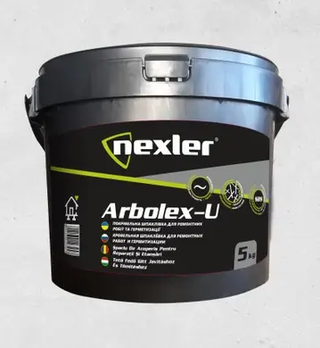 Шпаклевка битумно-каучуковая Nexler ARBOLEX U 5 кг