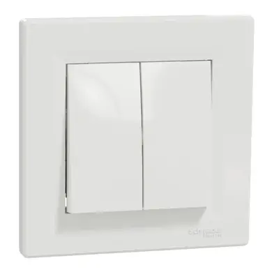 Вимикач Schneider Electric 2-кл. внутр. "ASFORA" бiлий (C1) 