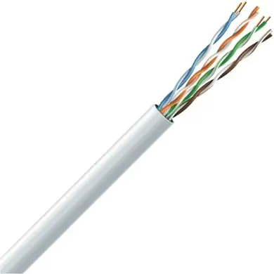Кабель ЗЗЦМ FTP cat.5e AWG 4х2х0,48 100МГц (бухта 305м) сірий