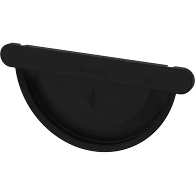 Заглушка желоба для загиба кромки Zambelli Robust система 127/80 RAL 9005 Черный