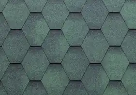 Битумная черепица ONDULINE Bardoline First Hexagonal 2,9 м2, зеленый