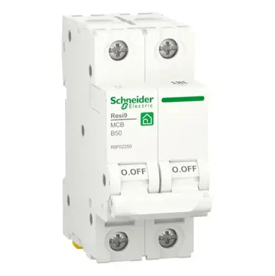Автоматичний вимикач Schneider Electric 2-п. RESI9 50A В (6kA) (C2)