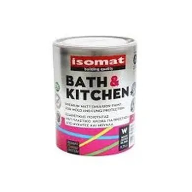 Матова емульсійна фарба Isomat ISOMAT BATH & KITCHEN 1 л, Base P