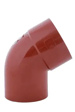 Колено PROFIL 67° система 130/100 RAL 8004 Кирпичный