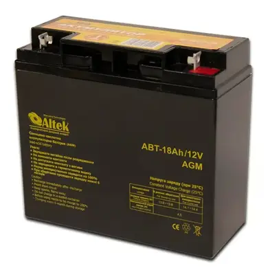 Акумулятор Altek ABT-18Аh/12V AGM