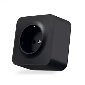 Розетка Videx Binera IP20 зовнішня одинарна із заземленням чорний графіт (VF-BNS21G-BG)