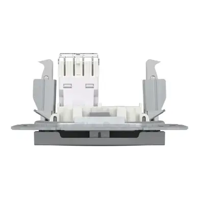 Розетка Schneider Electric комп. RJ-45 кат.6 UTP внутр. "ASFORA без рамки сталь (C3) 