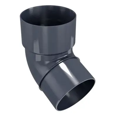 Колено Regenau 67,5° система 125/100 RAL 7024 Графитовый