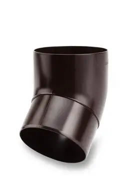 Колено Galeco PVC система 150/100 45° RAL 8019 Темно-коричневый