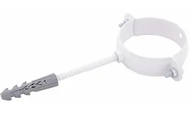Тримач труби металевий PROFIL система 90/75 L100 RAL 9016 Білий