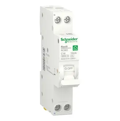 Дифференциальный автомат Schneider Electric RESI9 1M 1P+N 16A  C 10mA А 6kA (C2)