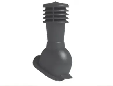 Вентиляційний вихід Krono-Plast KВW Ø125 для металочерепиці із висотою хвилі до 35мм Графіт