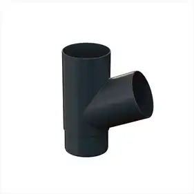 Трійник Galeco PVC система 110/80 67° RAL 7021 Графітовий