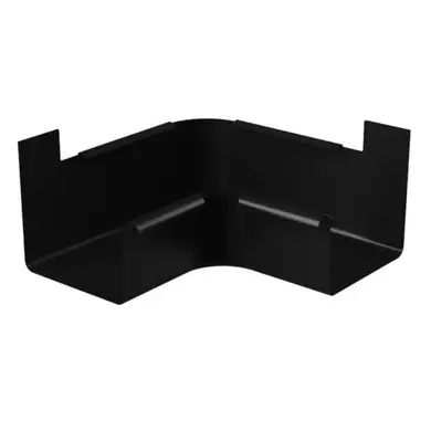 Кут внутрішній 90⁰ клейовий Galeco Stal² система 125/80x80 RAL 9005 Чорний